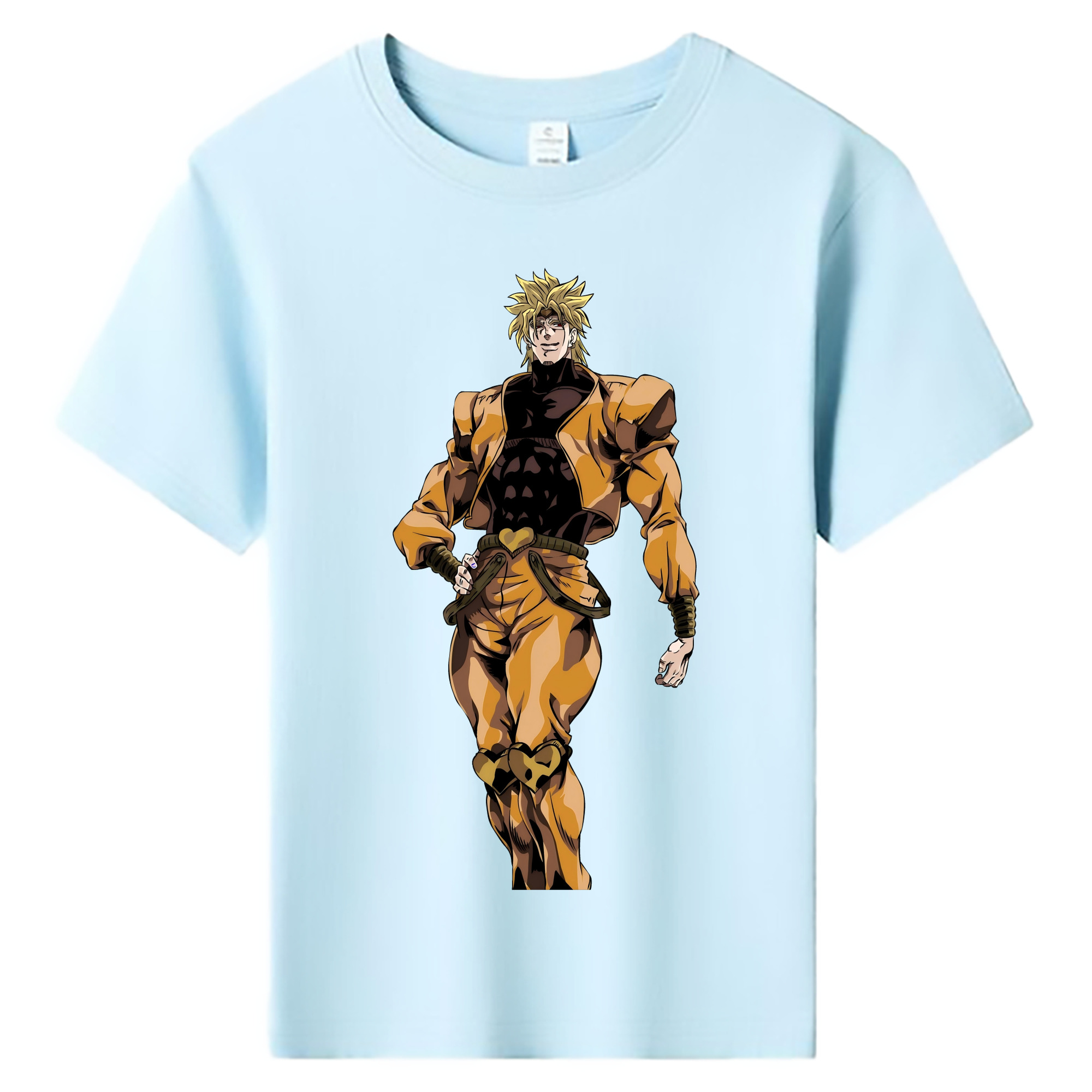 （画像用） ジョジョの奇妙な冒険 ディオ?ブランドー JoJo's Bizarre Adventure Dio Brando 綿100％キッズTシャツ（フロントプリント）